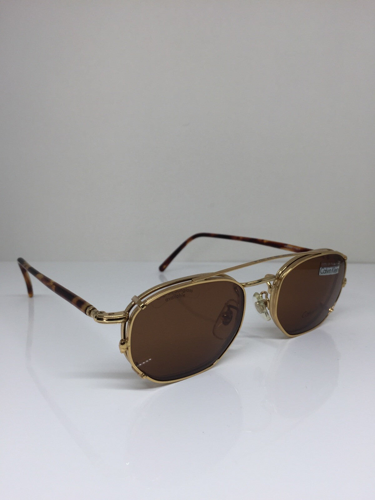 Vintage Calvin Klein CK 232 Gold Sunglasses - Super Vision Optical