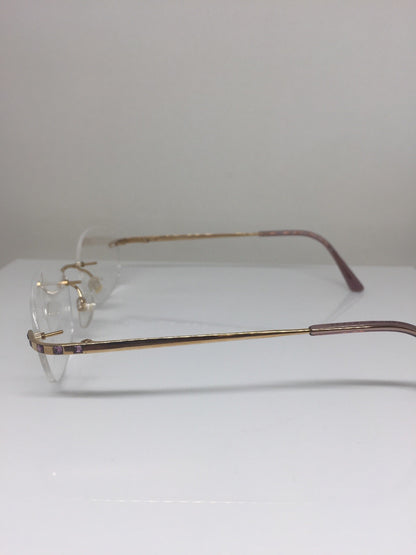 Vintage Daniel Swarovski S 036 Gold Eyeglasses - Super Vision Optical