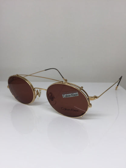Vintage Calvin Klein CK 115 Gold Sunglasses - Super Vision Optical