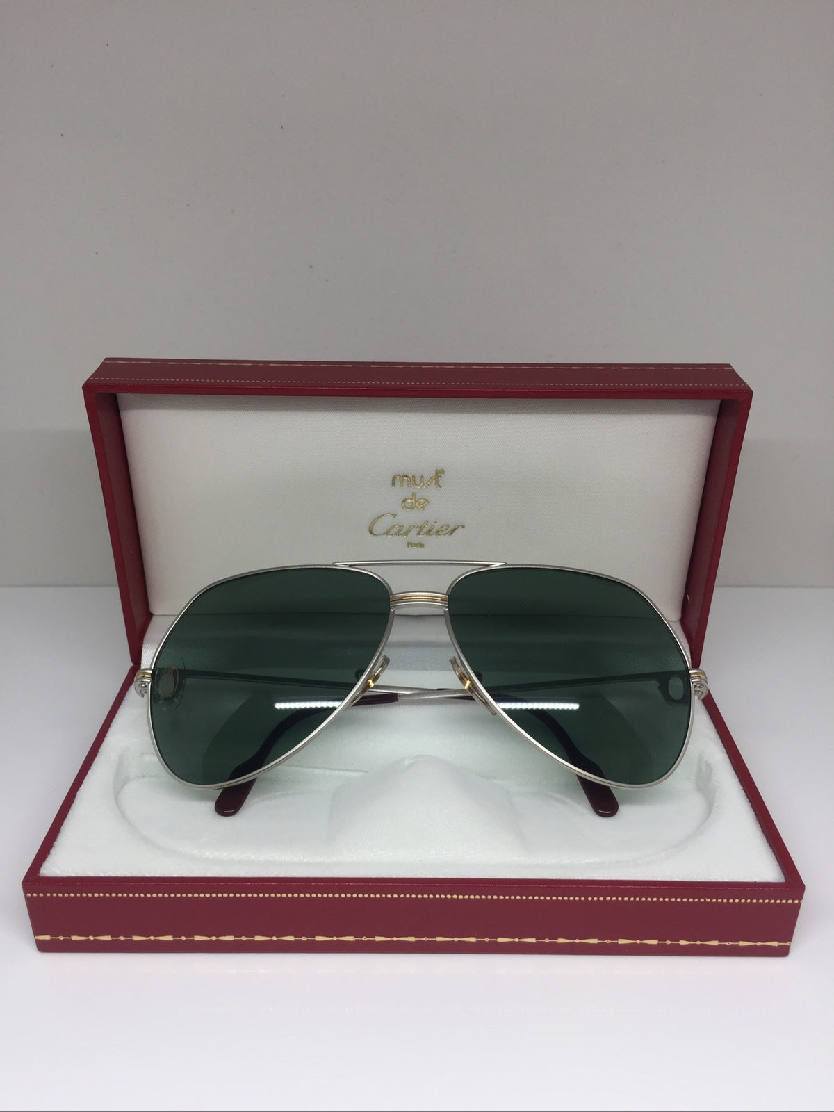 Vintage Cartier Aviator Gold Sunglasses - Super Vision Optical
