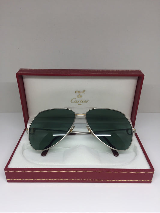 Vintage Cartier Aviator Gold Sunglasses - Super Vision Optical
