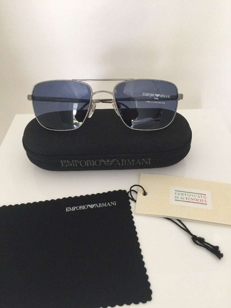 Vintage Emporio Armani EA 159-S Silver Sunglasses - Super Vision Optical