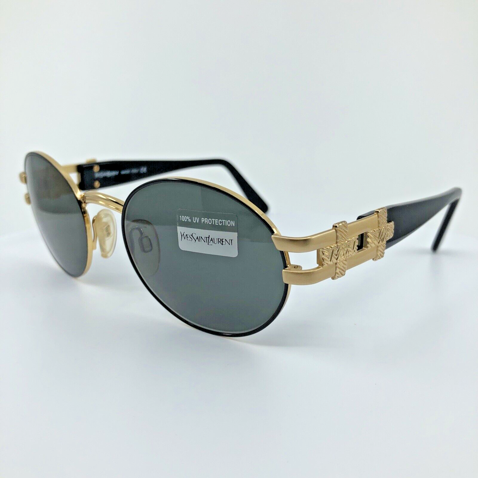 Vintage Saint Laurent YSL 6042 Gold Sunglasses - Super Vision Optical