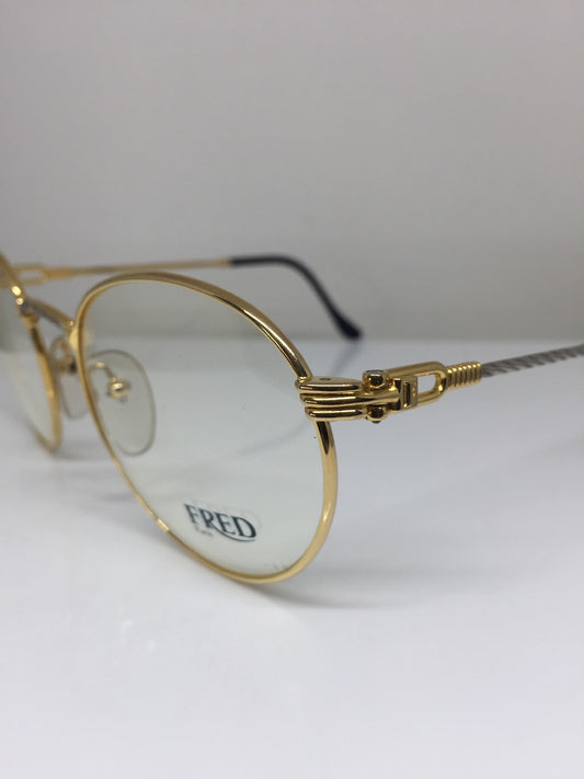 Vintage Fred Lunettes Ouragan Gold Sunglasses - Super Vision Optical