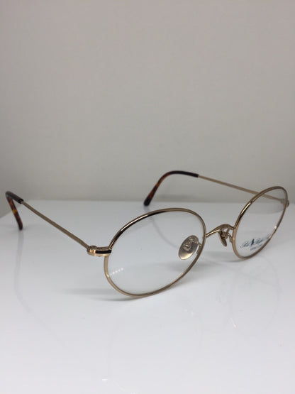 Vintage Ralph Lauren Polo Classic 61 By Ralph Lauren Gold Eyeglasses - Super Vision Optical