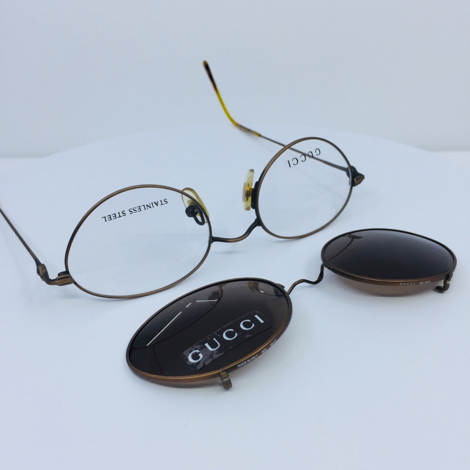 Vintage Gucci GG 2624 Brown Eyeglasses - Super Vision Optical