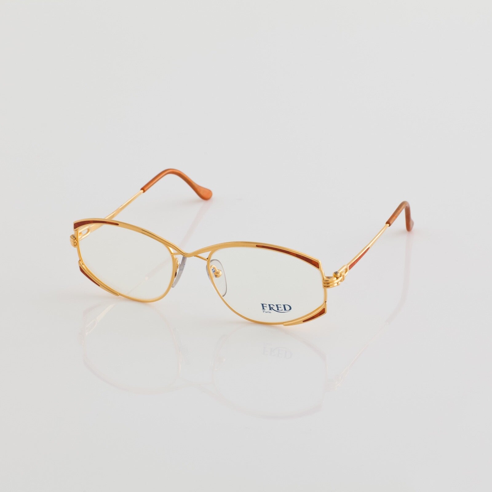 Vintage FRED Lunettes Paris Joyau Gold Eyeglasses - Super Vision Optical