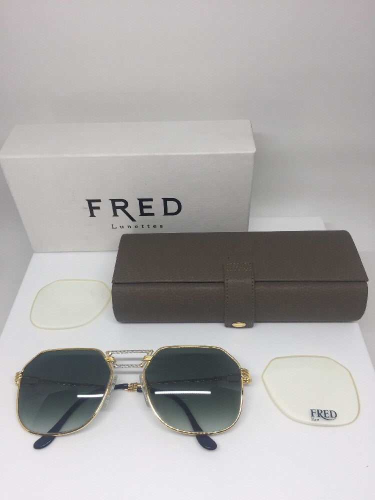 Vintage FRED Lunettes Paris Cap Horn Gold Sunglasses - Super Vision Optical