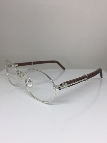 Vintage Kashab by Seagull Kashab by Seagull 46 Silver Eyeglasses - Super Vision Optical