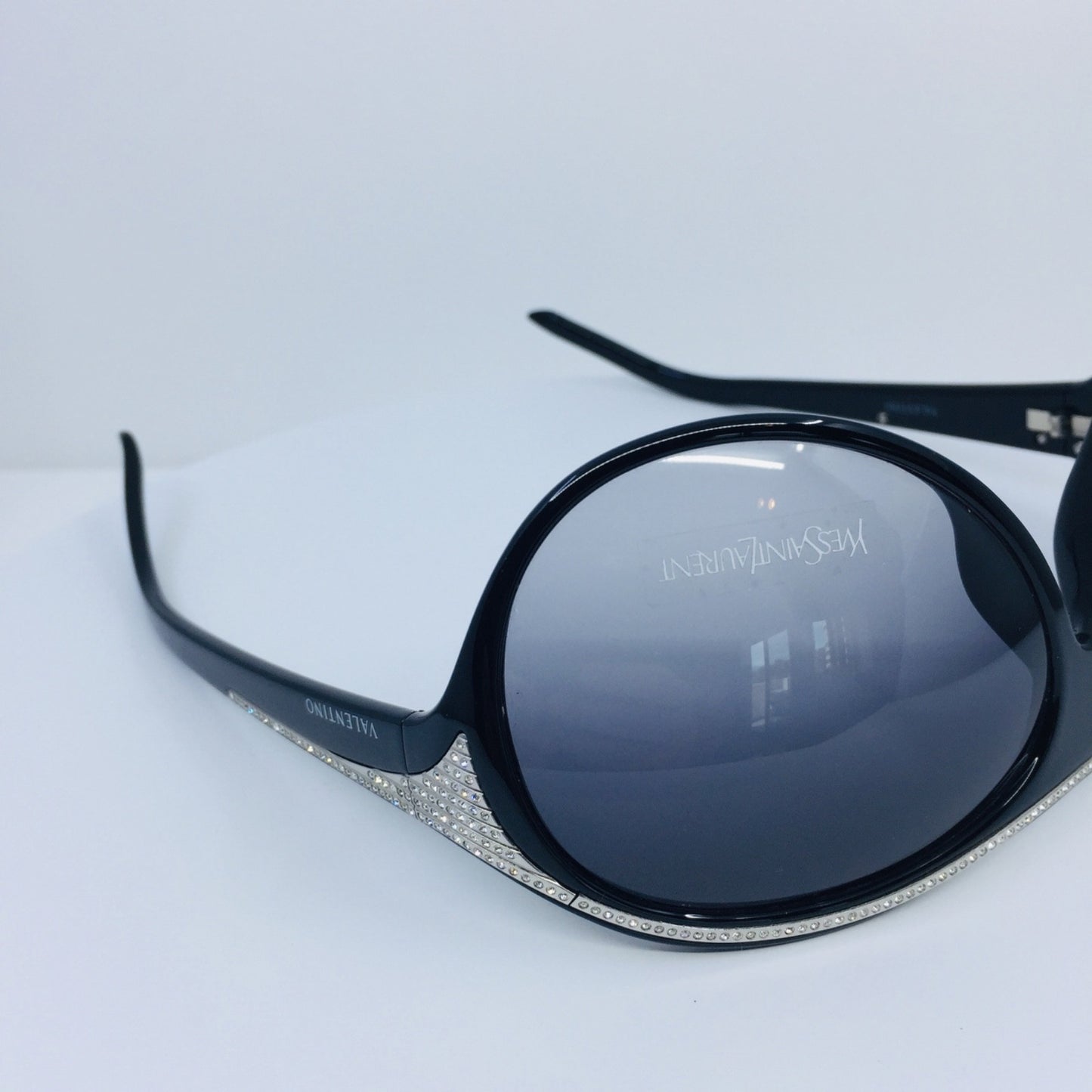 Vintage Valentino V 5445/S Black Sunglasses - Super Vision Optical
