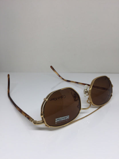 Vintage Calvin Klein CK 232 Gold Sunglasses - Super Vision Optical