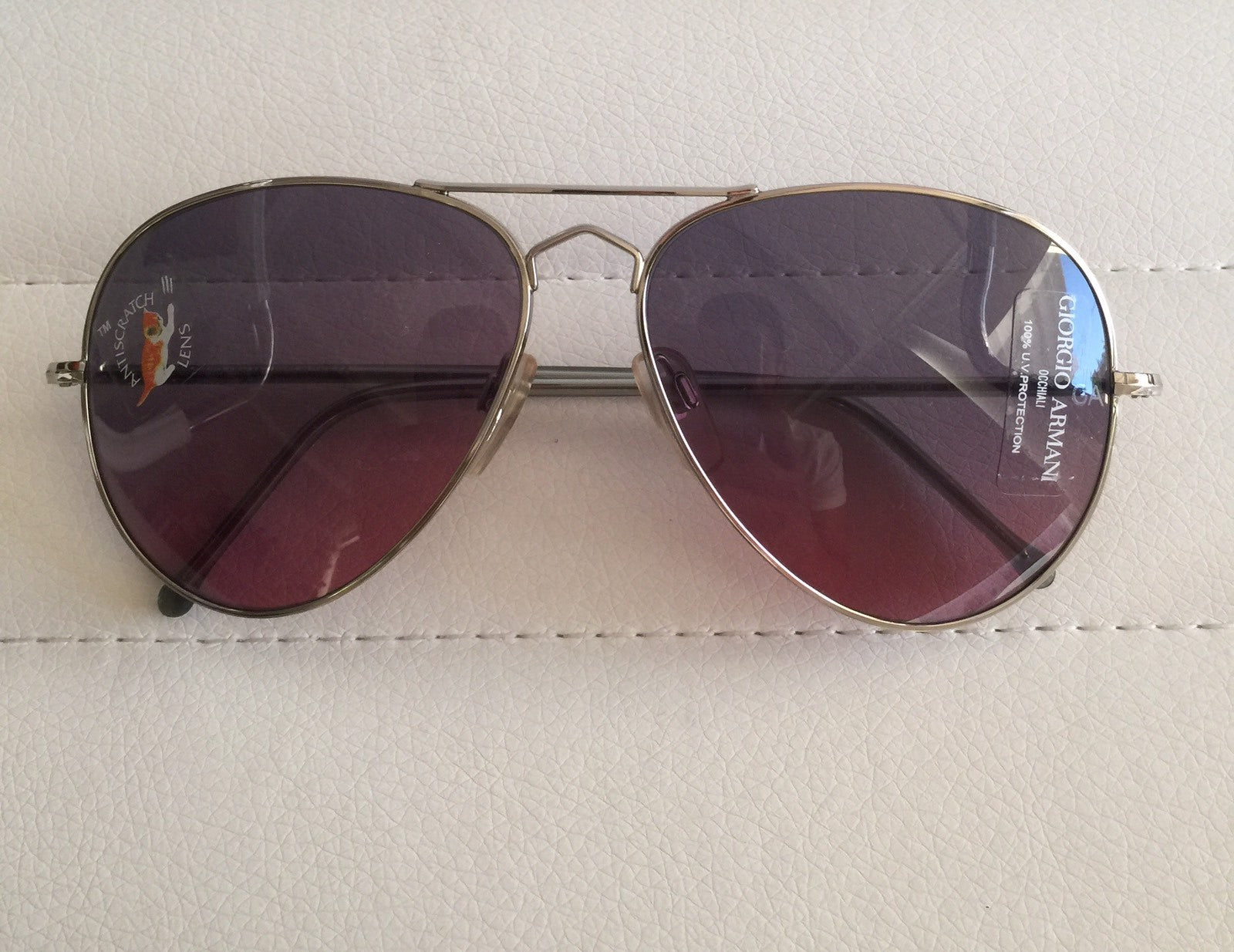 Vintage Giorgio Armani GA 615 S Silver Sunglasses - Super Vision Optical