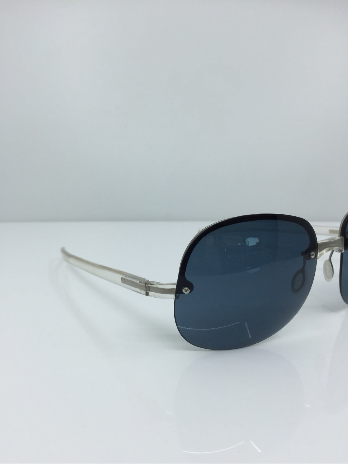 Vintage Prada SPR 12B Silver Sunglasses - Super Vision Optical