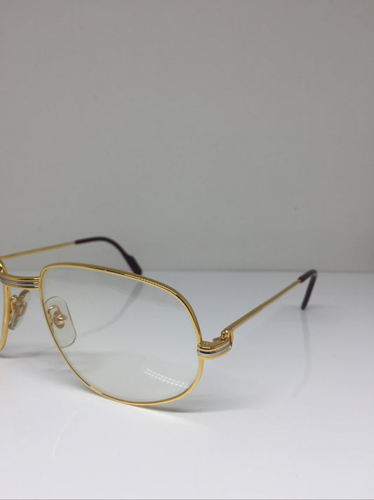 Vintage Cartier Romance Louis Cartier Gold Eyeglasses - Super Vision Optical