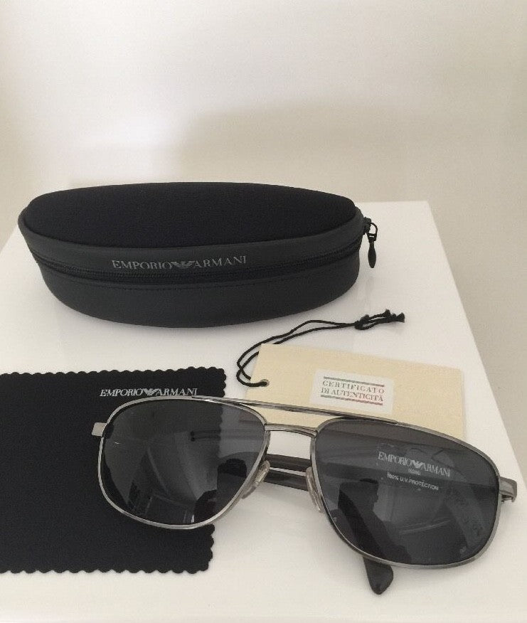 Vintage Emporio Armani EA 068-S Gunmetal Sunglasses - Super Vision Optical