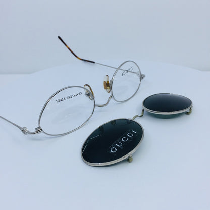 Vintage Gucci GG 2624 Silver Eyeglasses - Super Vision Optical