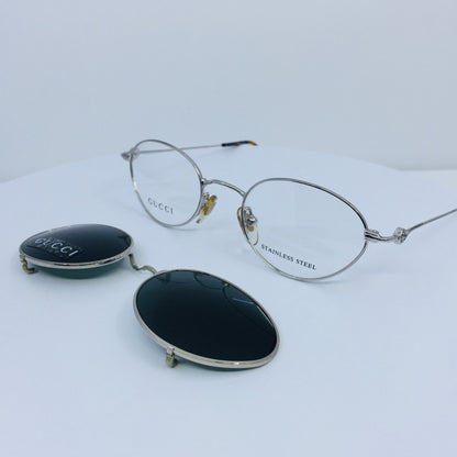 Vintage Gucci GG 2624 Silver Eyeglasses - Super Vision Optical