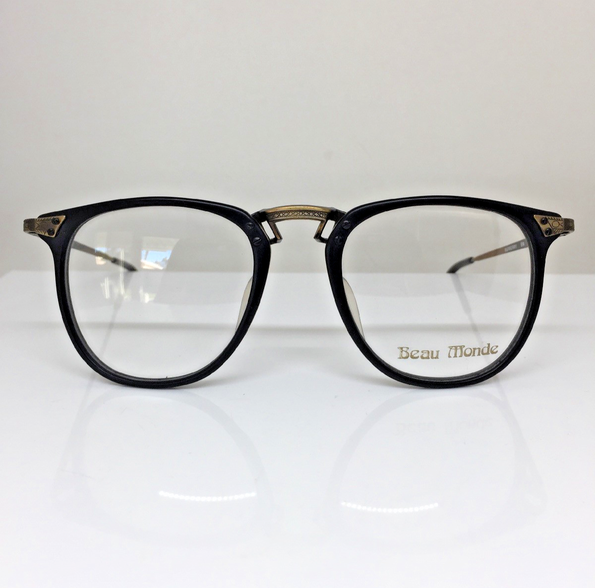 Vintage Beau Monde Collection Burberry Black Eyeglasses - Super Vision Optical
