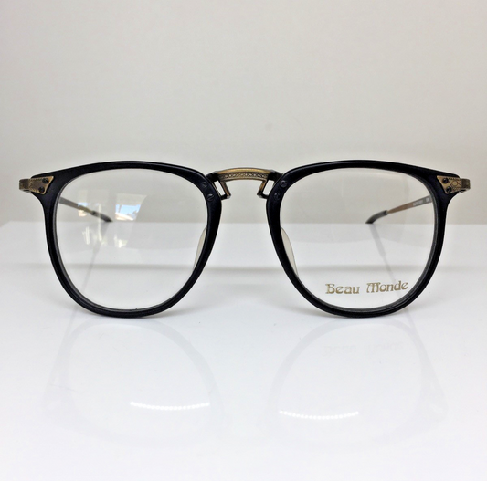 Vintage Beau Monde Collection Burberry Black Eyeglasses - Super Vision Optical