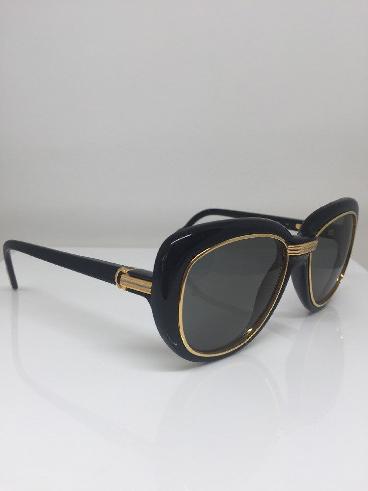 Vintage Cartier Conquete Black Sunglasses - Super Vision Optical