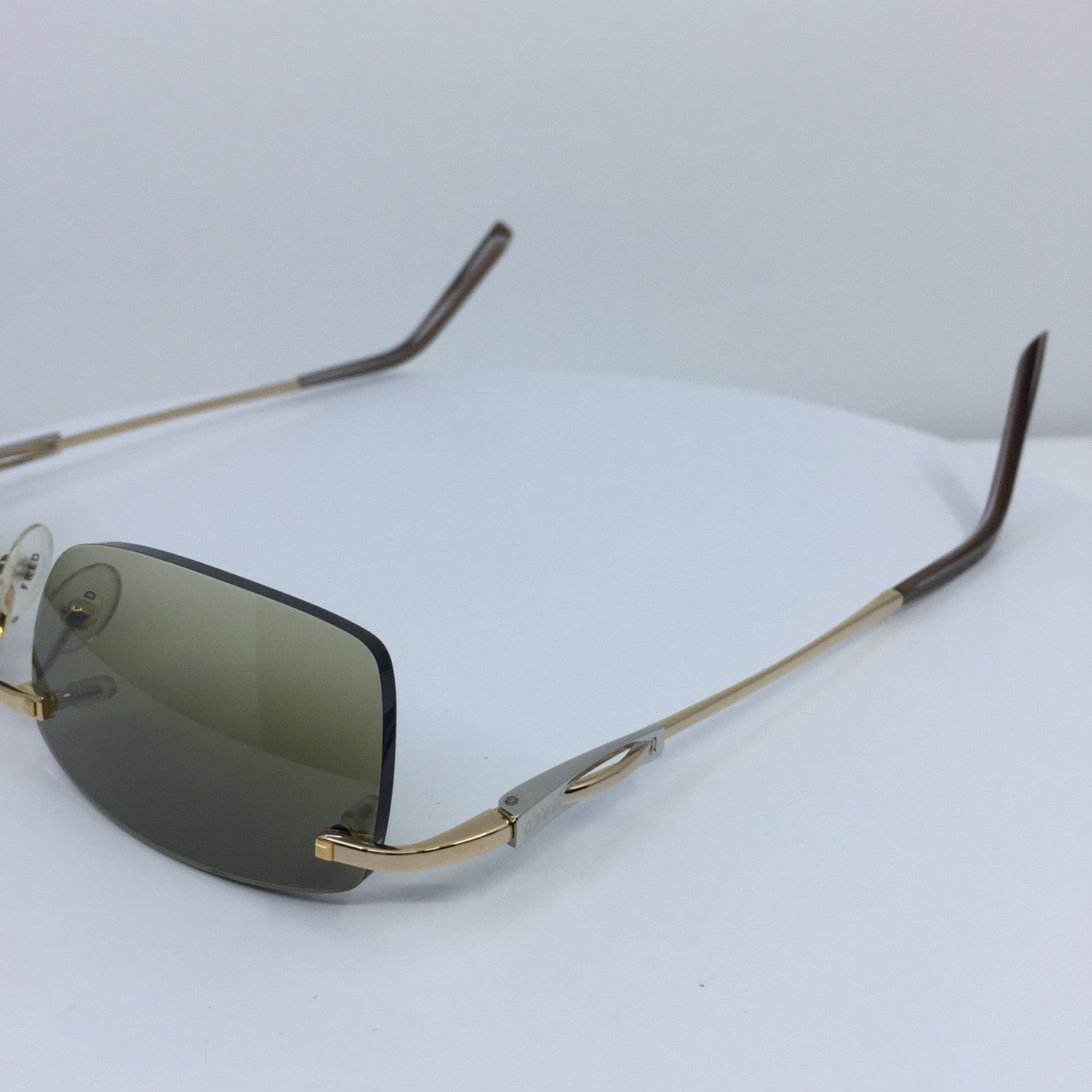Vintage Fred Lunettes Fred Cayman F6 Solaire 201 Sunglasses Gold Sunglasses - Super Vision Optical