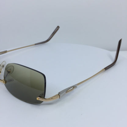 Vintage Fred Lunettes Fred Cayman F6 Solaire 201 Sunglasses Gold Sunglasses - Super Vision Optical