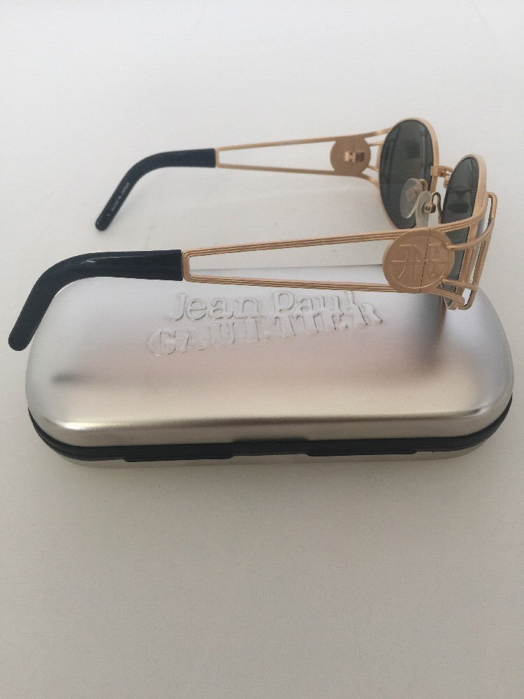 Vintage Jean Paul Gaultier JPG 58-6102 Gold Sunglasses - Super Vision Optical