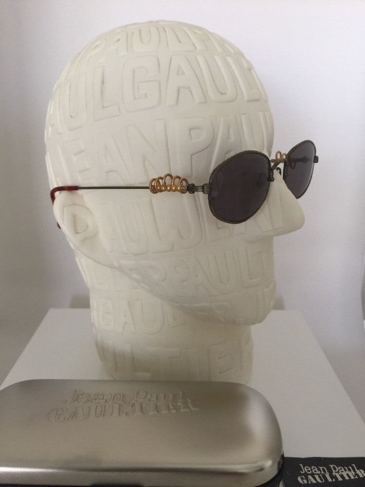 Vintage Jean Paul Gaultier JPG 56-5101 Gold Sunglasses - Super Vision Optical