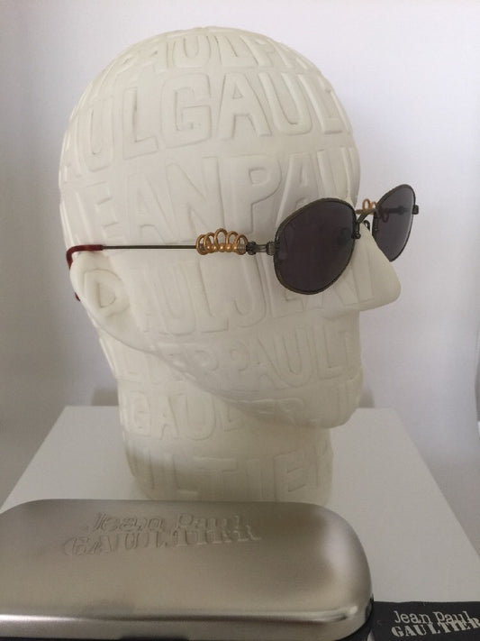 Vintage Jean Paul Gaultier JPG 56-5101 Gold Sunglasses - Super Vision Optical