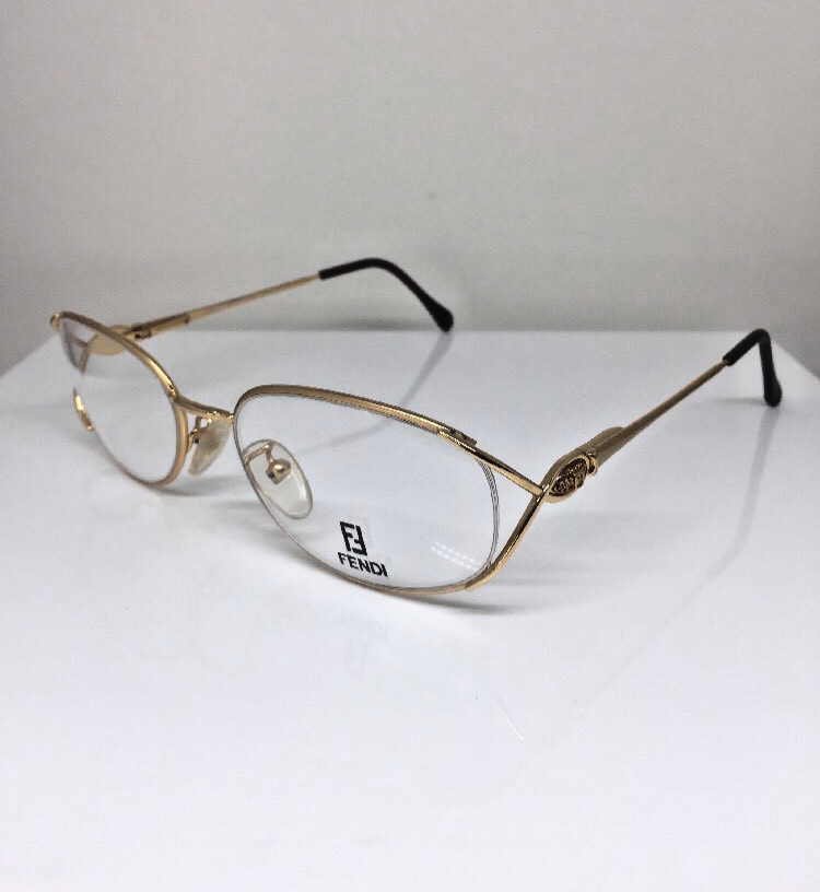 Vintage Fendi F82 GOLDEN GLIMMER Gold Sunglasses - Super Vision Optical