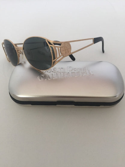Vintage Jean Paul Gaultier JPG 58-6102 Gold Sunglasses - Super Vision Optical
