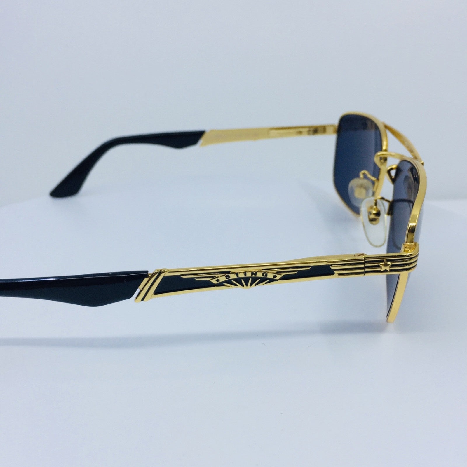 Vintage STING by Colors in Optics N. 4130 Gold Sunglasses - Super Vision Optical
