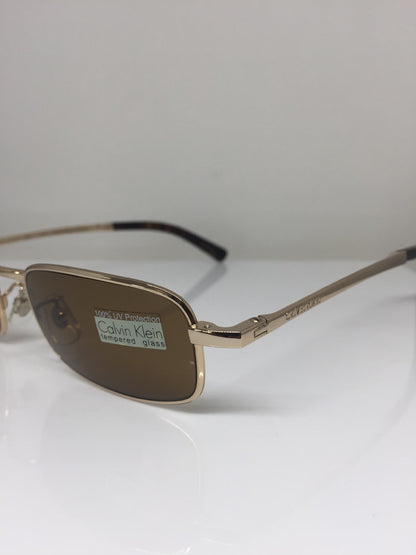 Vintage Calvin Klein CK 158-S Gold Sunglasses - Super Vision Optical