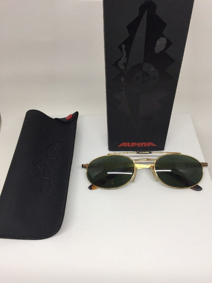 Vintage Alpina 5585 Gold Sunglasses - Super Vision Optical