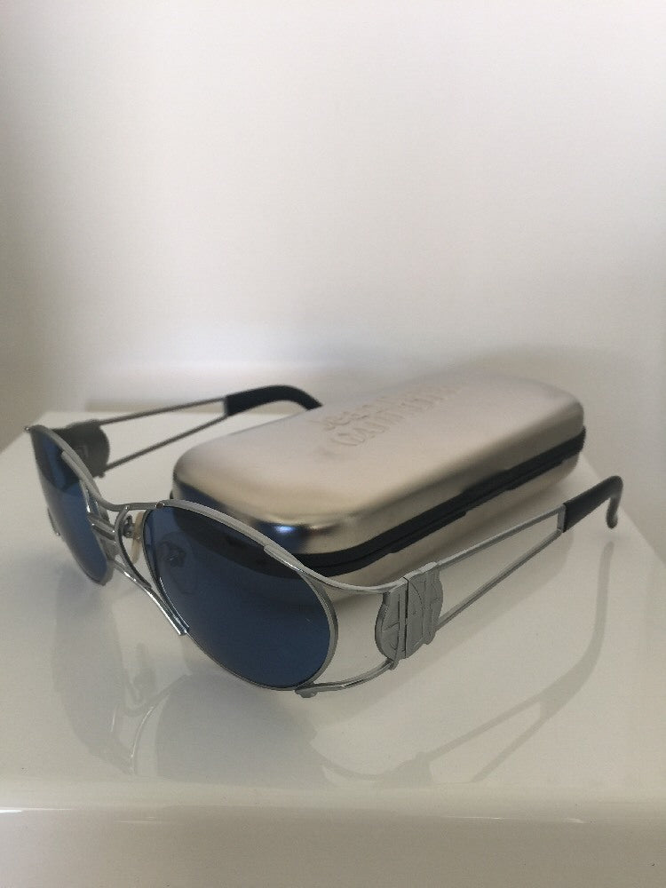 Vintage Jean Paul Gaultier JPG 58-6101 Silver Sunglasses - Super Vision Optical