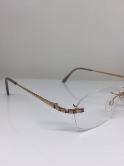 Vintage Daniel Swarovski S 036 Gold Eyeglasses - Super Vision Optical