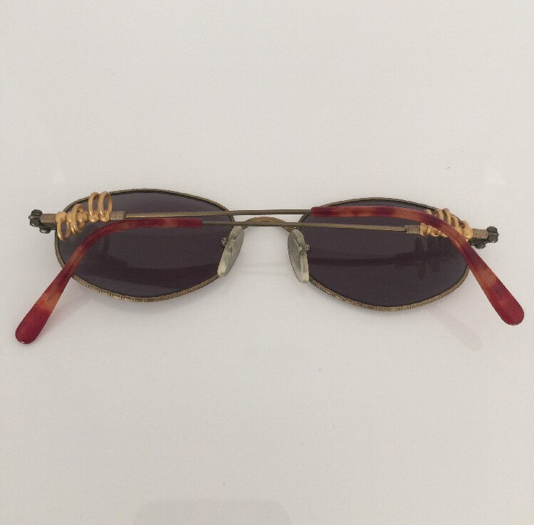Vintage Jean Paul Gaultier JPG 56-5101 Gold Sunglasses - Super Vision Optical