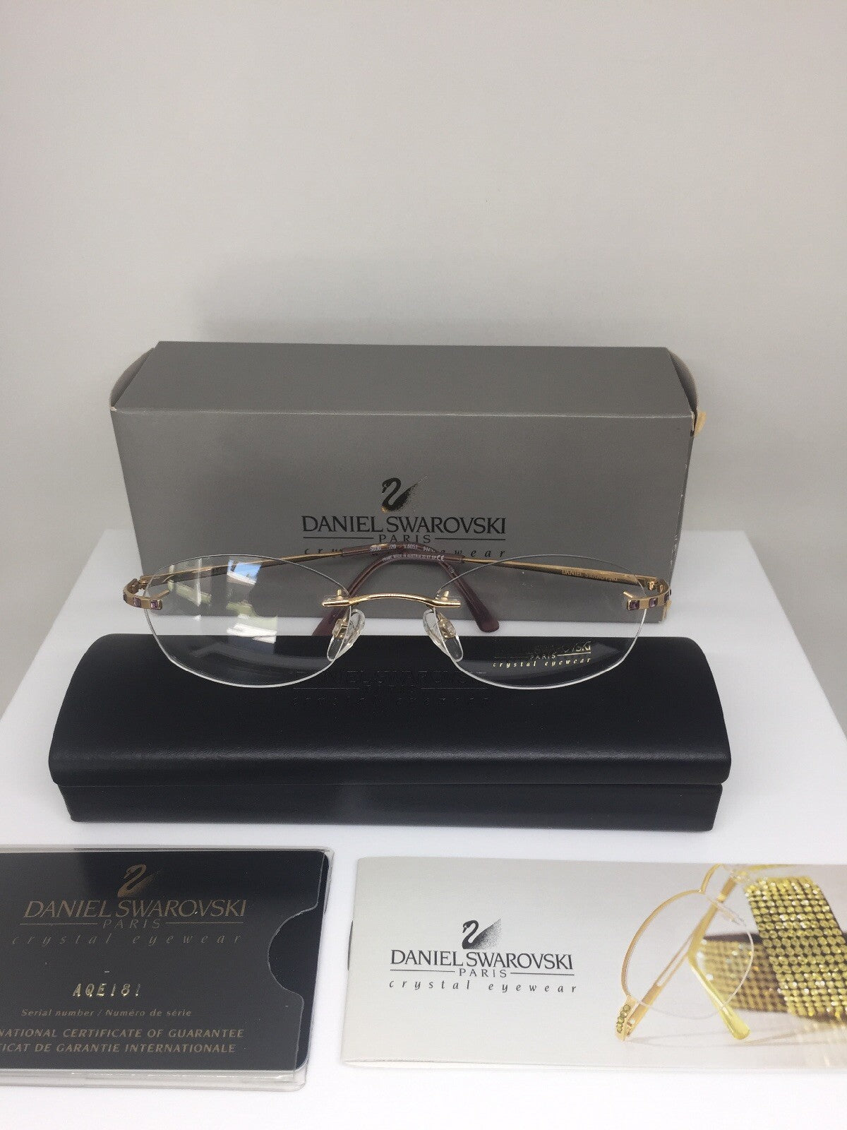 Vintage Daniel Swarovski S 036 Gold Eyeglasses - Super Vision Optical