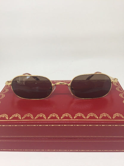 Vintage Cartier Cartier Orfy Thin Rim Gold Sunglasses - Super Vision Optical