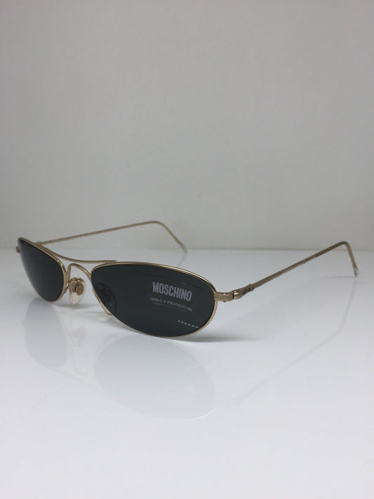 Vintage Moschino By Persol M. 3063-S Gold Sunglasses - Super Vision Optical