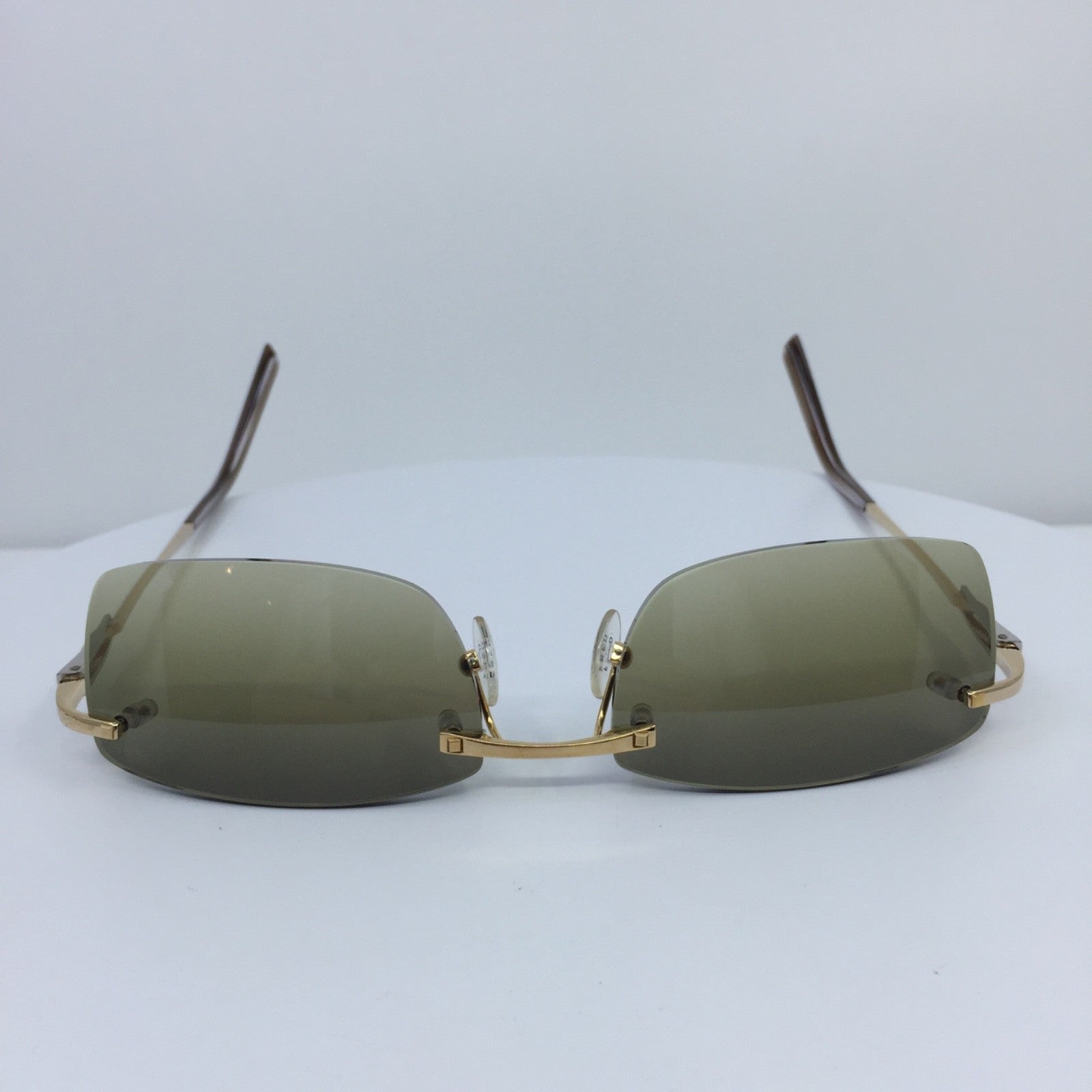 Vintage Fred Lunettes Fred Cayman F6 Solaire 201 Sunglasses Gold Sunglasses - Super Vision Optical