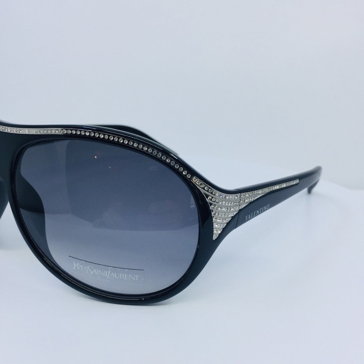 Vintage Valentino V 5445/S Black Sunglasses - Super Vision Optical