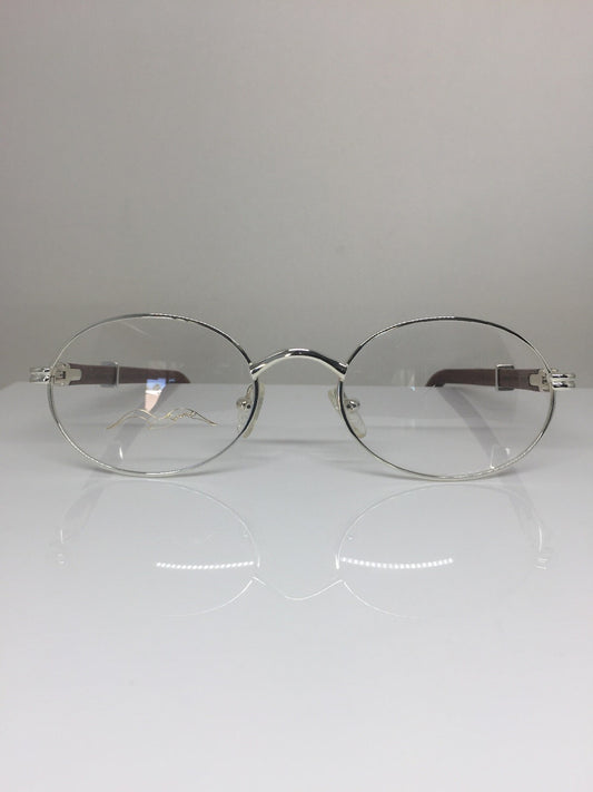 Vintage Kashab by Seagull Kashab by Seagull 46 Silver Eyeglasses - Super Vision Optical