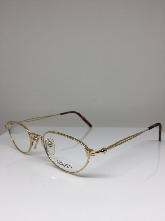 Vintage Matsuda 2877 Gold Eyeglasses - Super Vision Optical