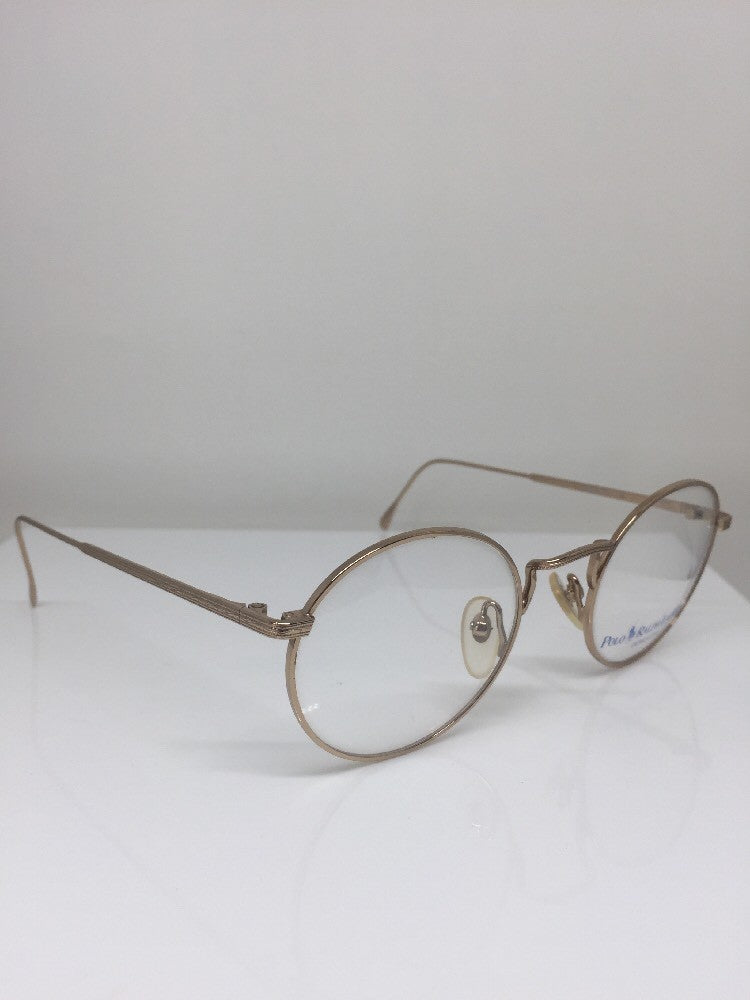 Vintage Ralph Lauren Polo Classic IX By Ralph Lauren Gold Sunglasses - Super Vision Optical