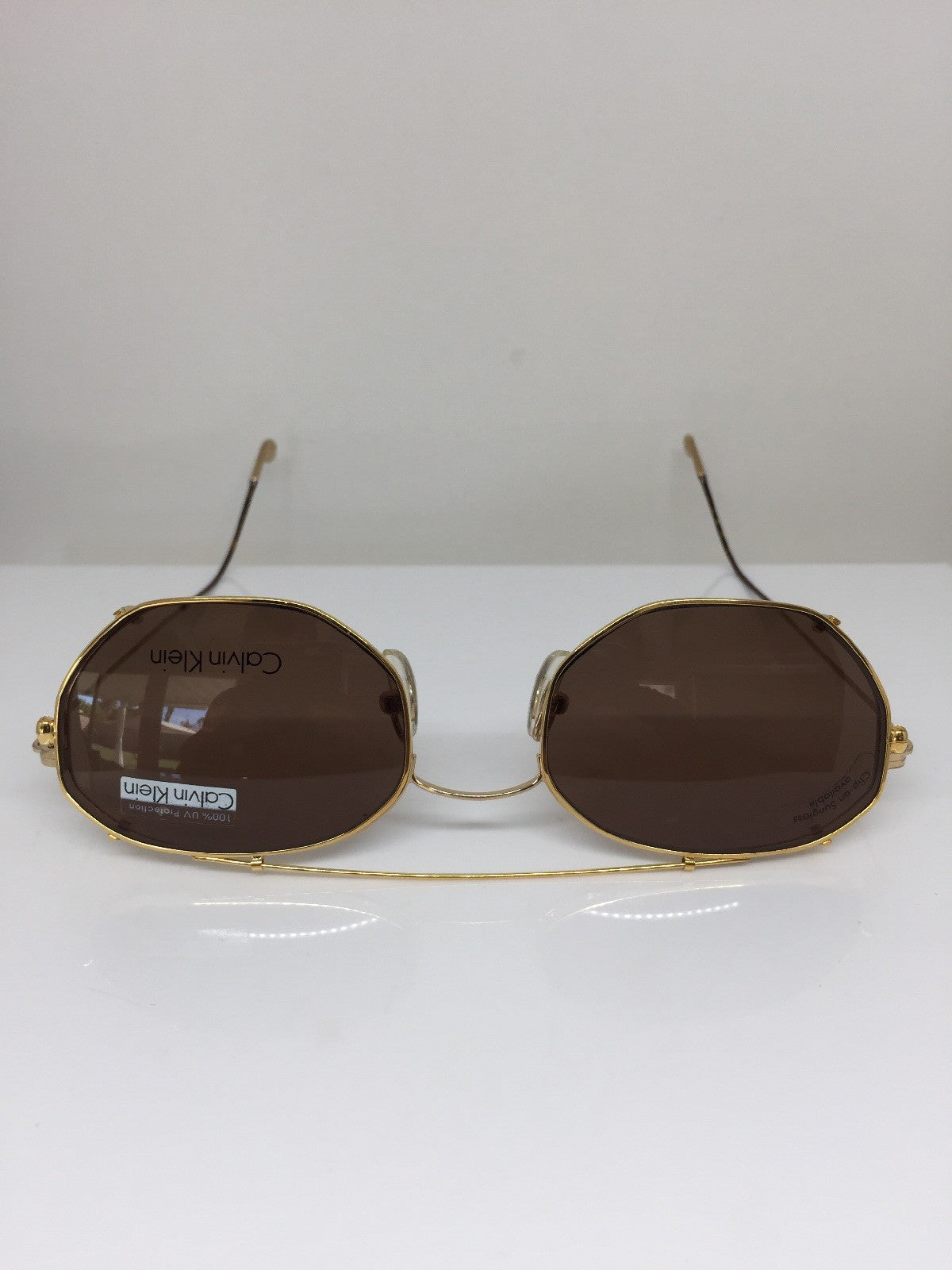 Vintage Calvin Klein CK 138 Gold Sunglasses - Super Vision Optical