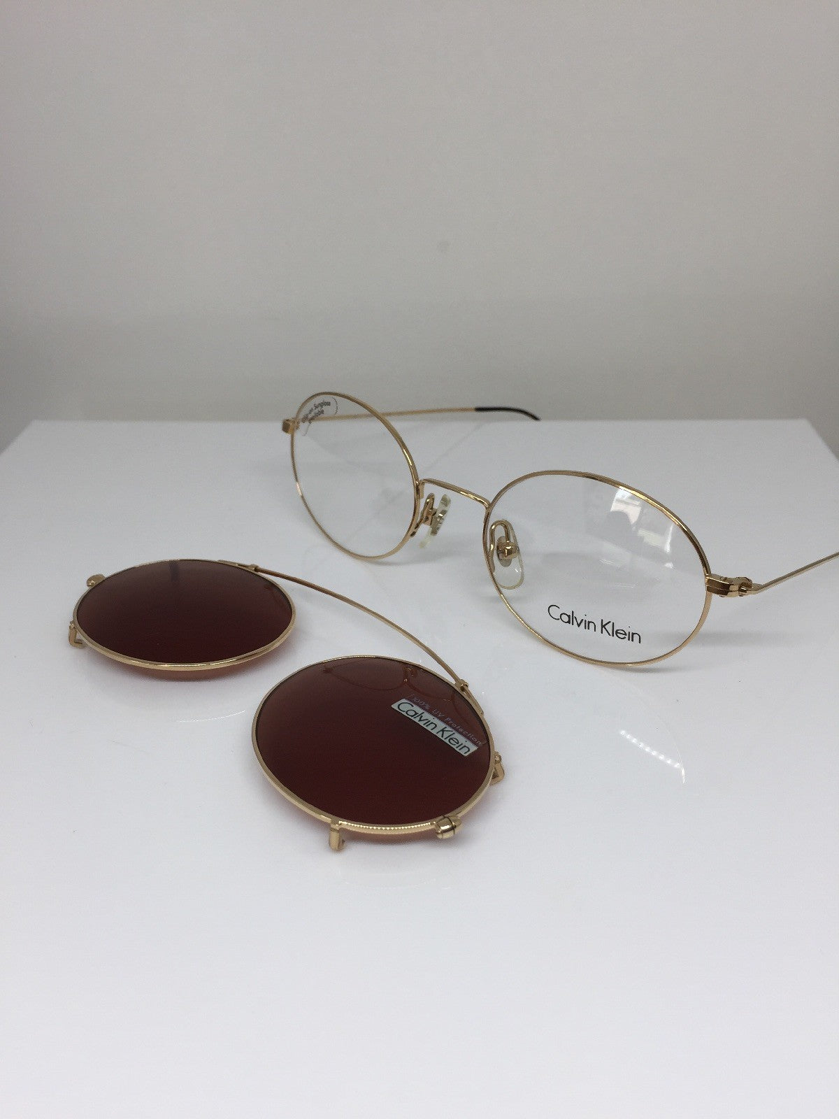 Vintage Calvin Klein CK 115 Gold Sunglasses - Super Vision Optical