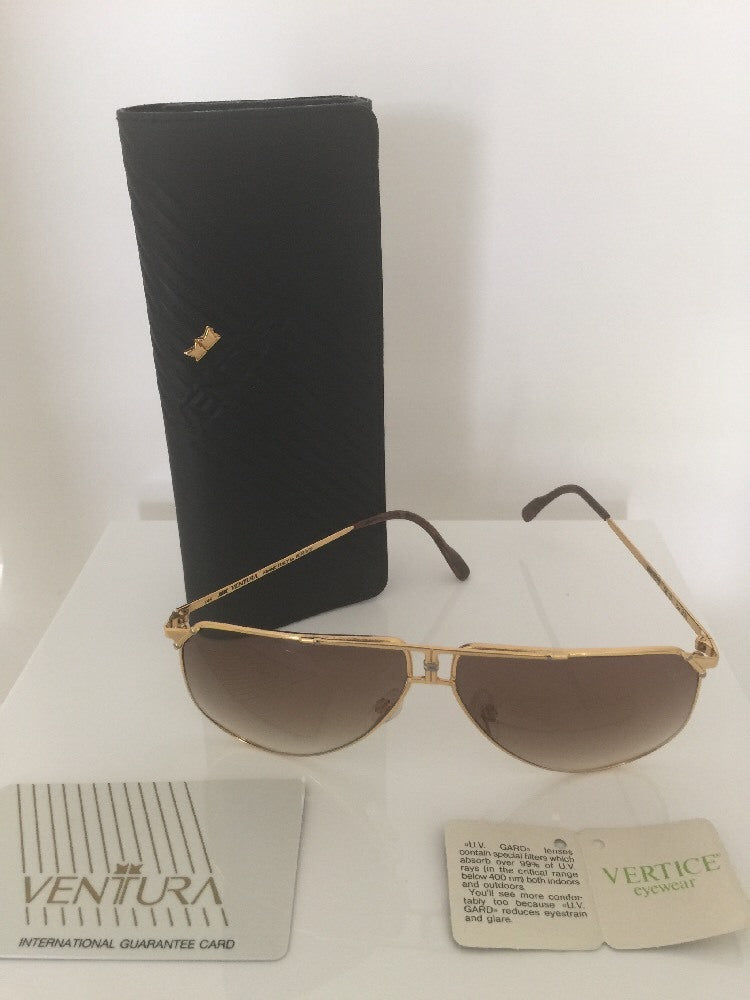 Vintage Ventura 7310 Gold Sunglasses - Super Vision Optical