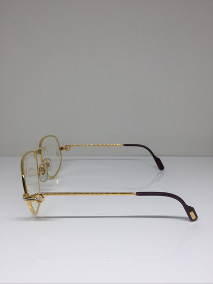Vintage Cartier Romance Louis Cartier Gold Eyeglasses - Super Vision Optical