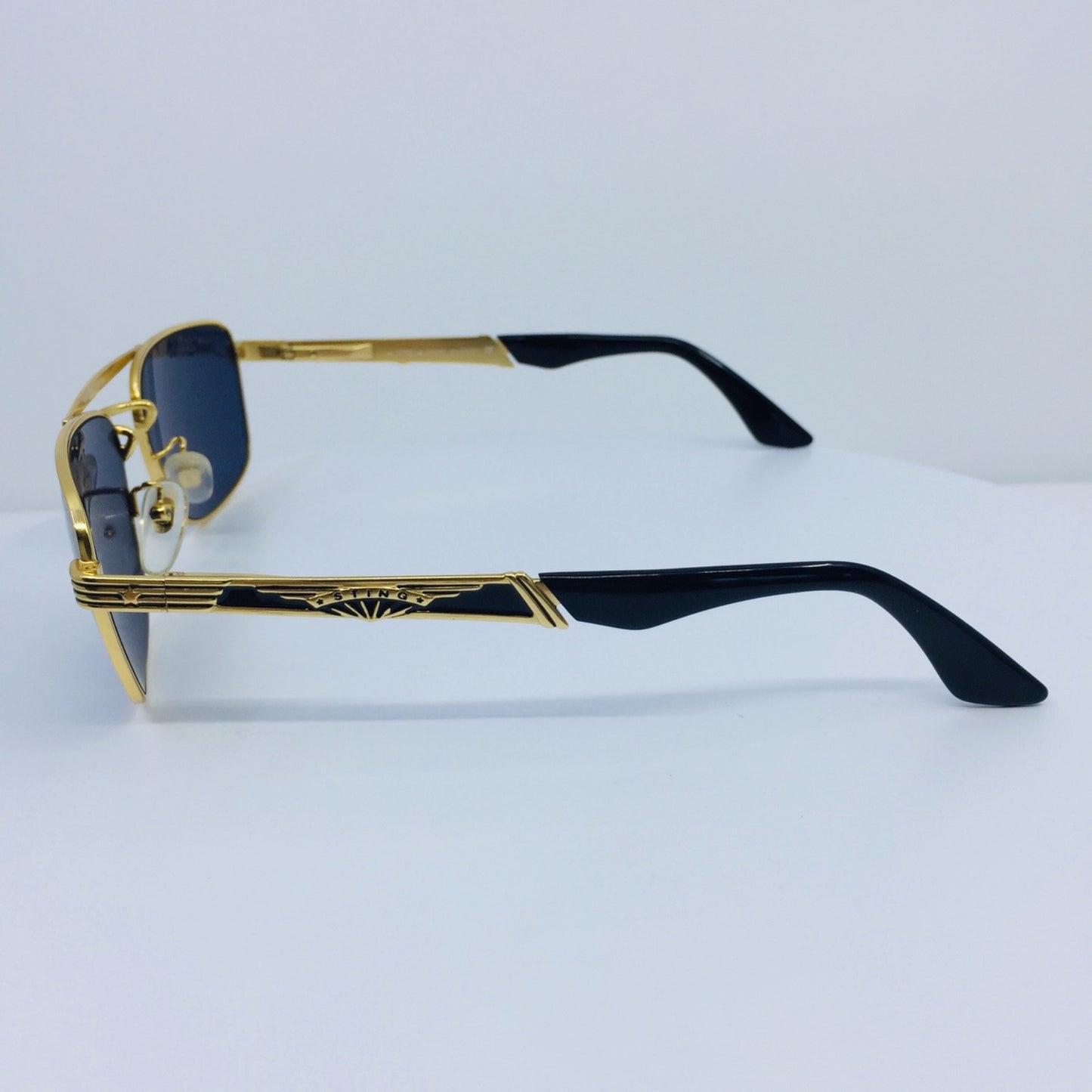 Vintage STING by Colors in Optics N. 4130 Gold Sunglasses - Super Vision Optical